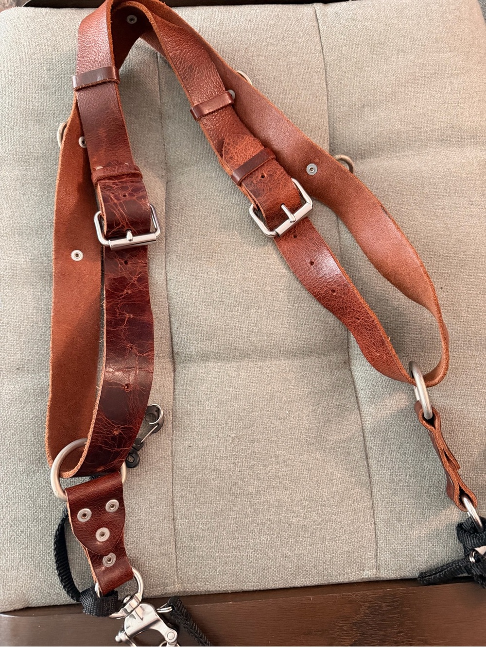 HoldFast Money Maker Camera Harness Small Leather Dual Camera Strap USA
